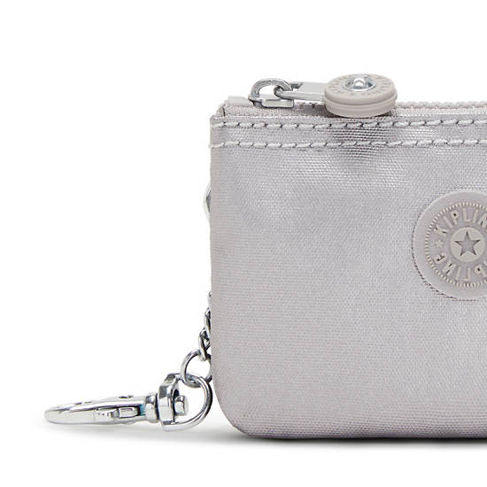 Kipling Creativity Mini Metallic Pouch Keychain Vesker Sølv | NO 1114WN